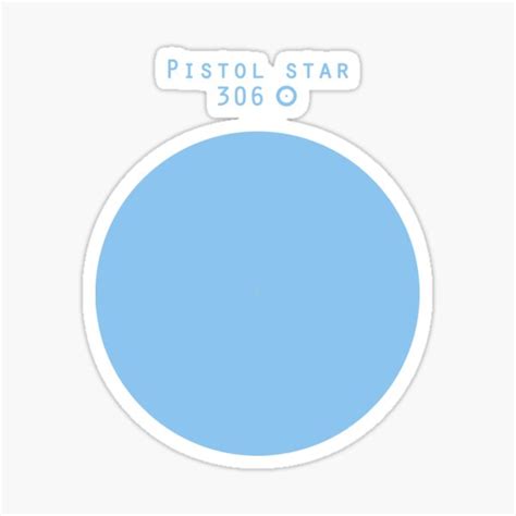 "Pistol star - Sun size comparison" Sticker by MetaPhyStore | Redbubble