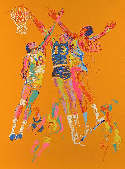 LeRoy Neiman, Basketball, Serigraph on Paper, Limited Edition