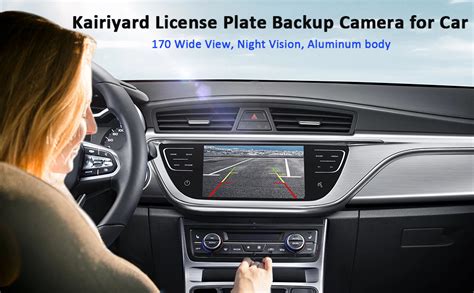 Amazon.com: Kairiyard License Plate Backup Camera, Waterproof 170° View Rear View Reverse Camera ...