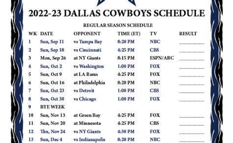 Dallas Cowboys 2023 Schedule Dates 2023 Nascar Schedule – ThemeLower