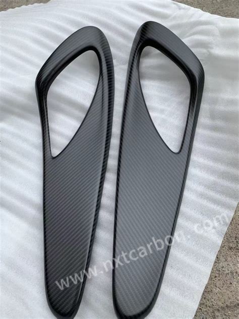 dry carbon interiro trim for Mclaren 540c 570s 600lt door speaker cover overlay interior trim ...