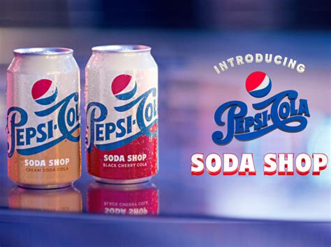 Pepsi Introduces New Pepsi-Cola Soda Shop In Cream Soda And Black Cherry Flavors - Chew Boom