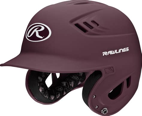 Rawlings R16 Series Matte Baseball Batting Helmet, Maroon - Walmart.com ...