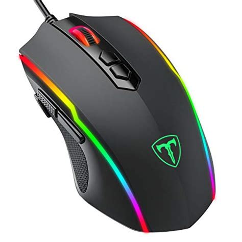 PICTEK Gaming Mouse Wired, RGB Chroma Backlit Gaming Mouse, 8 Programmable Buttons, 7200 DPI ...