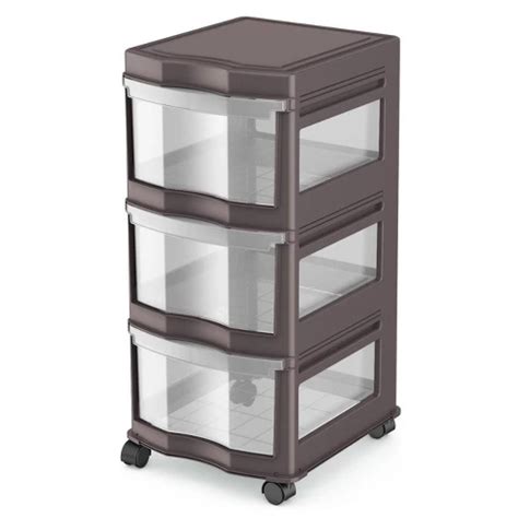 Life Story Classic Gray 3 Shelf Home Storage Container Organizer ...