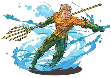 Aquaman - Characters & Art - Puzzle & Dragons | Character art, Puzzles ...