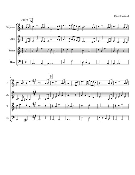 _ Sheet music for Soprano, Alto, Tenor, Bass voice (SATB) | Musescore.com