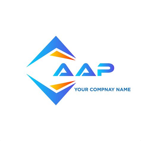 AAP abstract technology logo design on white background. AAP creative ...