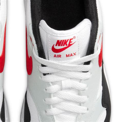 nike men air max 1 white university red pure platinum black