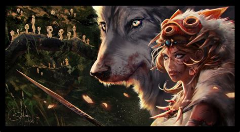 fantasy art, Princess Mononoke Wallpapers HD / Desktop and Mobile Backgrounds