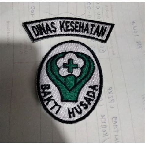 Jual Badge Dinas kesehatan Logo Bordir Dinas kesehatan 1 set | Shopee ...