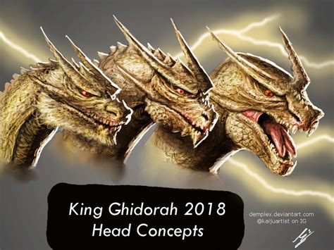 Ghidorah head concepts by Demplex on DeviantArt