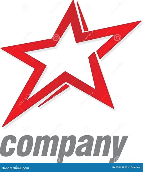 Logo Red Star Stock Photos - Image: 23063823