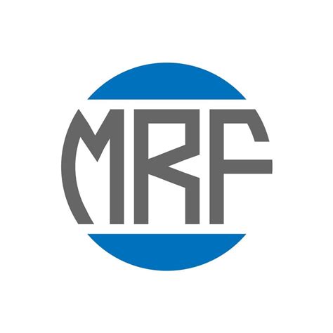 MRF letter logo design on white background. MRF creative initials ...