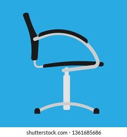 53 Office wheels chair silhouette from side view icon Images, Stock ...