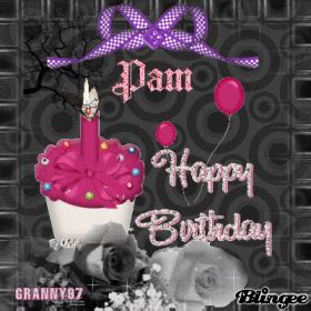 Happy Birthday Pam ! Animated Pictures for Sharing #98565569 | Blingee.com