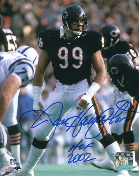 AUTOGRAPHED DAN HAMPTON 8x10 Chicago Bears Photo - Main Line Autographs