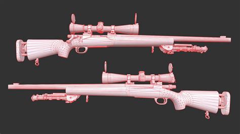 M24 - SWS Sniper Rifle 3D Model by yn-delmund