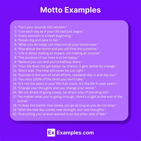 Motto - 50+ Examples, Definition, How to Write, Importance & More