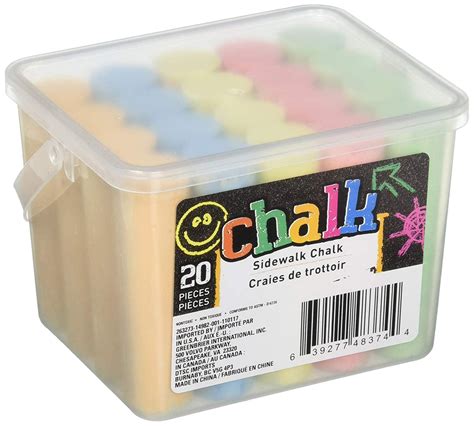 Chalk Jumbo Sidewalk Chalk 20 Count- 5 colors - Walmart.com - Walmart.com