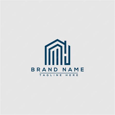 Premium Vector | Mh logo design template vector graphic branding element