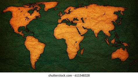 World Map Continents Old Vintage Textures Stock Illustration 611548328 | Shutterstock