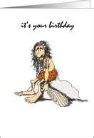 Caveman Birthday Humor card - Product #169127 | Birthday humor, Funny birthday cards