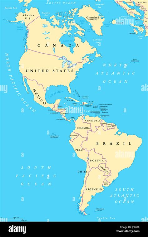 Western hemisphere map hi-res stock photography and images - Alamy