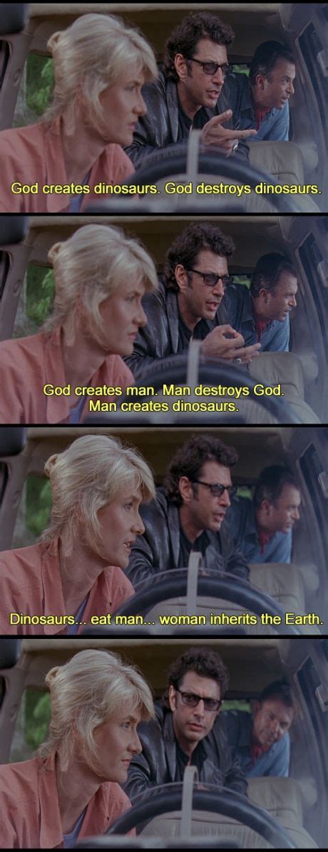 Chaos Theory | Favorite movie quotes, Jurassic park world, Film inspiration