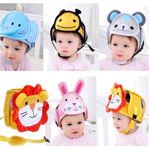 Children's Protective Helmets Headguard Baby Kids Walking Safety Head Protector Hats Adjustable ...