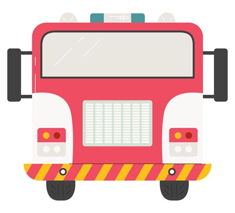 Fire engine truck front view concept design. Emergency service ...
