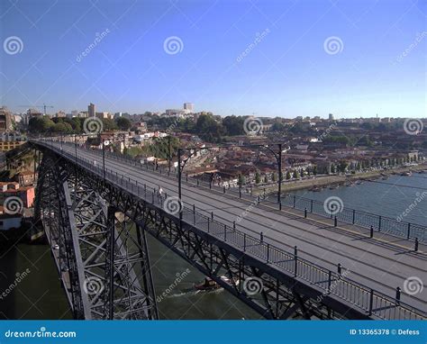 Bridge in Porto. stock photo. Image of place, scene, bridge - 13365378