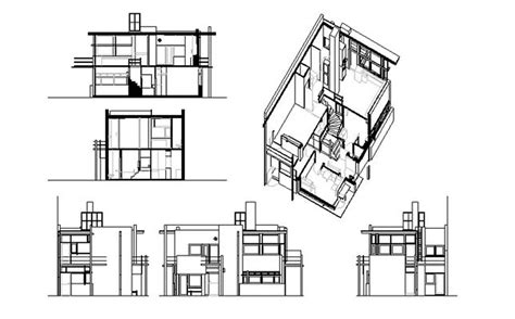 Gerrit Rietveld Schroder House Plans