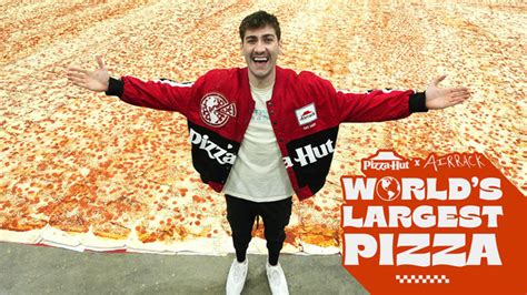 Pizza Hut And Airrack Set New Guinness World Record For World's Largest Pizza - Chew Boom