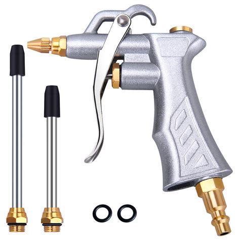 Industrial Air Blow Gun with Brass Adjustable Air Flow Nozzle and 2 ...