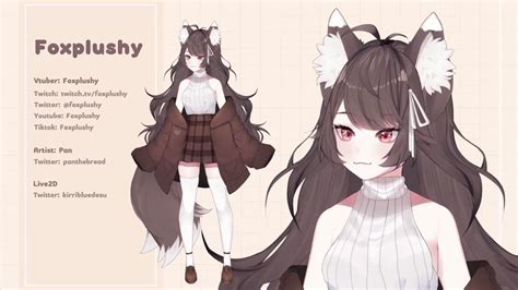 Foxplushy🤍🌸(キツネ)Vtuber on Twitter: "【Foxplushy Live2D Showcase ...