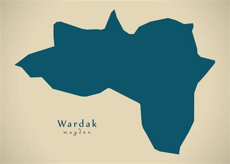 'Wardak province map' Poster by Ingo Menhard | Displate