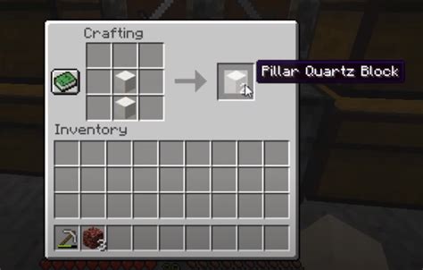 How To Make A Pillar Quartz Block: Minecraft Recipe