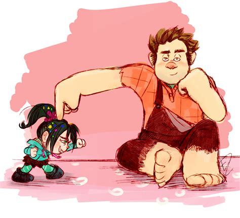 Ralph and Vanellope - Wreck-It Ralph Fan Art (34914709) - Fanpop