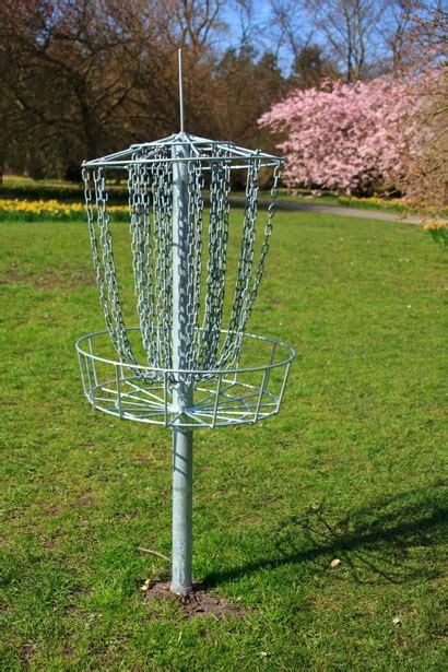 This is a typical Frisbee Golf basket. | Golf net, Frisbee golf basket, Disc golf basket