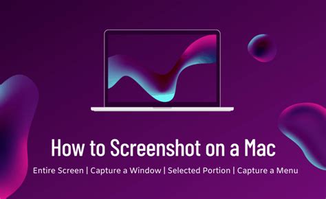 a laptop with the text how to screenshot on a mac