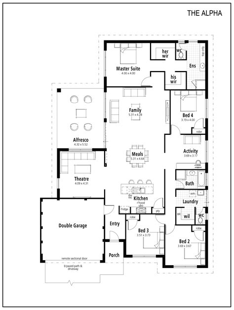 The Alpha - Smart Homes Home Design Plans, Dream Home Design, House Design, 4 Bedroom House ...