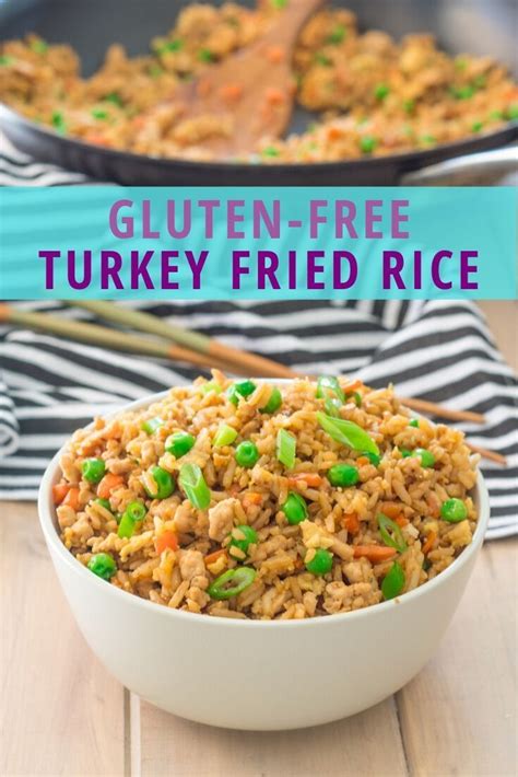 Gluten Free Ground Turkey Fried Rice is a quick and easy weeknight meal you can put on th ...