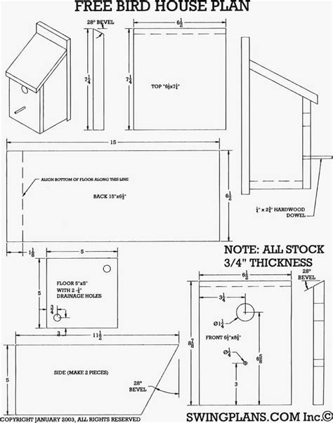 Robin Bird Houses Plans Free New Wood Bird House Plans Pdf Plans Wood ...