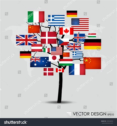 World flags. Vector illustration. - Royalty Free Stock Vector 108168293 - Avopix.com