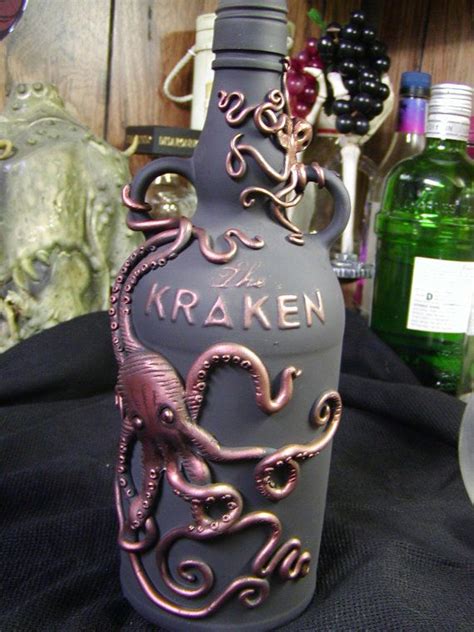 Kraken Rum Sculpted Octopus Bottle | Etsy | Bottle crafts, Halloween ...