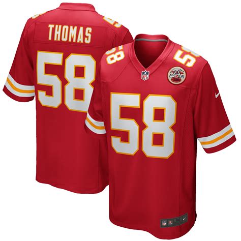 Men's Kansas City Chiefs Derrick Thomas Nike White Retired Player Game ...