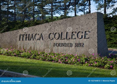 Ithaca College Campus Building, New York , Editorial Photo ...