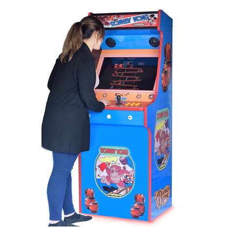 Retro Upright Arcade Machine, Donkey Kong Art, 815 Games - arcadecity