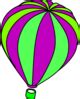 Hot Air Balloon Outline Clip Art at Clker.com - vector clip art online, royalty free & public domain